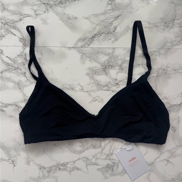Andie Plunge Bra Medium Black NWT - Picture 6 of 9